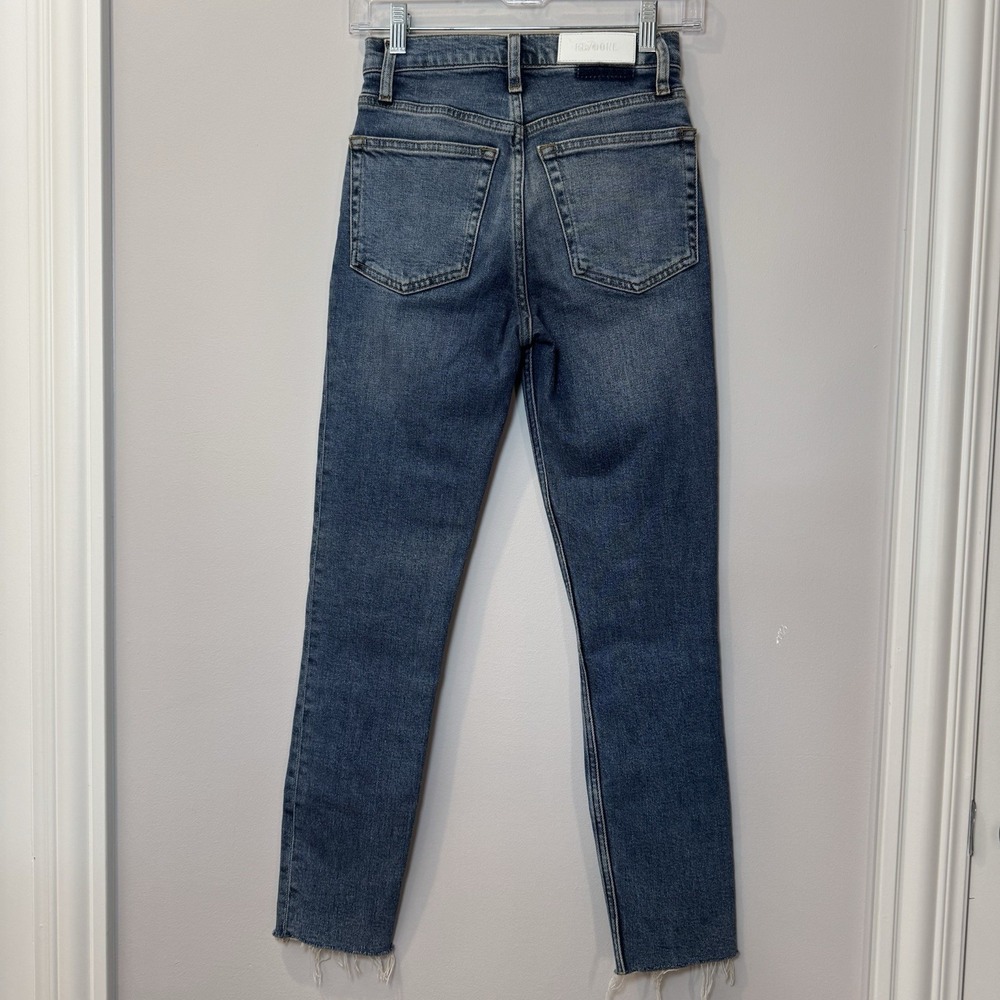 RE / DONE size 24 Mid‎ 90's High-Rise ankle crop stretch button fly Redone NWOT - Picture 8 of 12